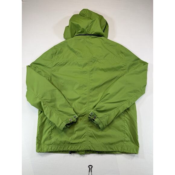 Ben Sherman Hooded Jacket Green Zip Away Hood Nylon Full Zip Men’s Large - Picture 5 of 11
